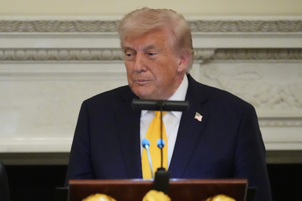 印有特朗普肖像的24K金紀念幣最終設計過關。美聯社