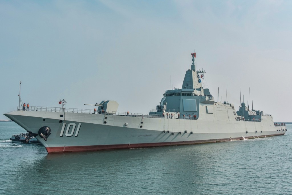 「南昌艦」是解放軍現時噸位最大的驅逐艦。新華社