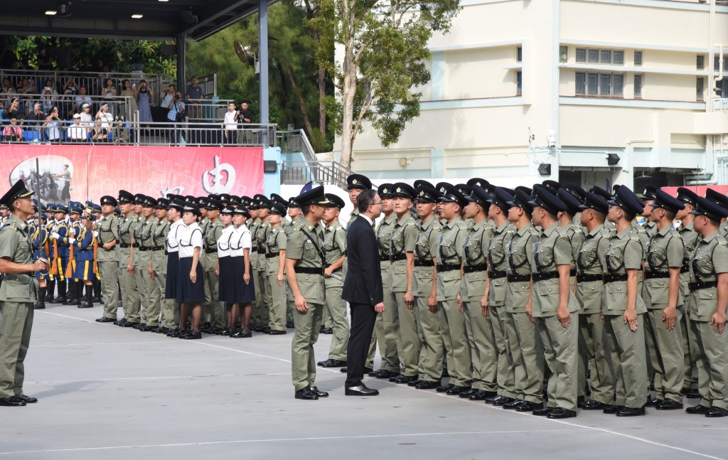 律政司司长林定国主持检閲。