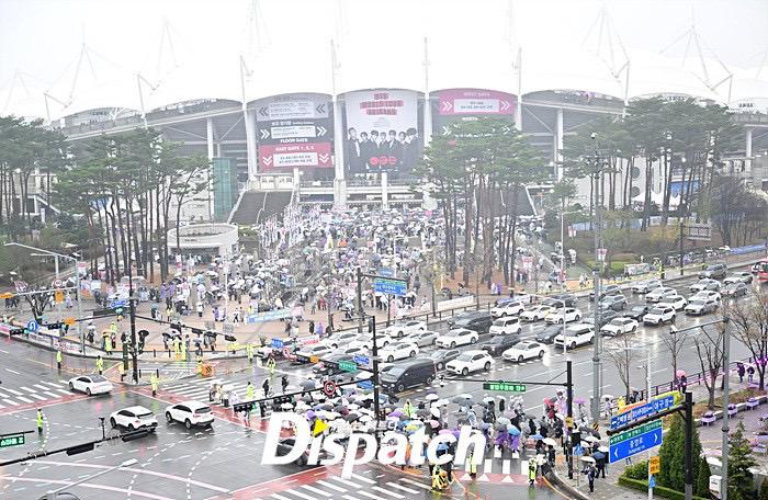 BTS高陽巡唱,每場吸引40,000 ARMY入場。 BTS高陽巡唱,每場吸引40,000 ARMY入場。