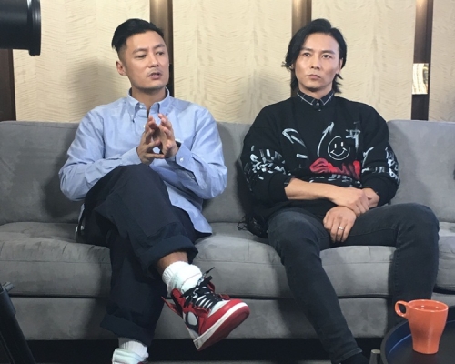 余文樂、張晉分享拍落水戲搞笑事。