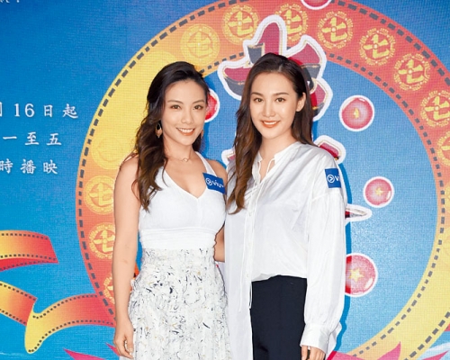 ■鄧洢玲（左）、郭奕芯齊齊現身宣傳活動。