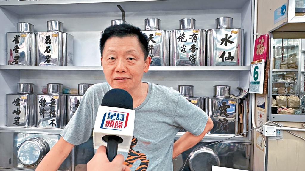 茶莊負責人劉先生相信啟德體育園落成後,人流會增多。