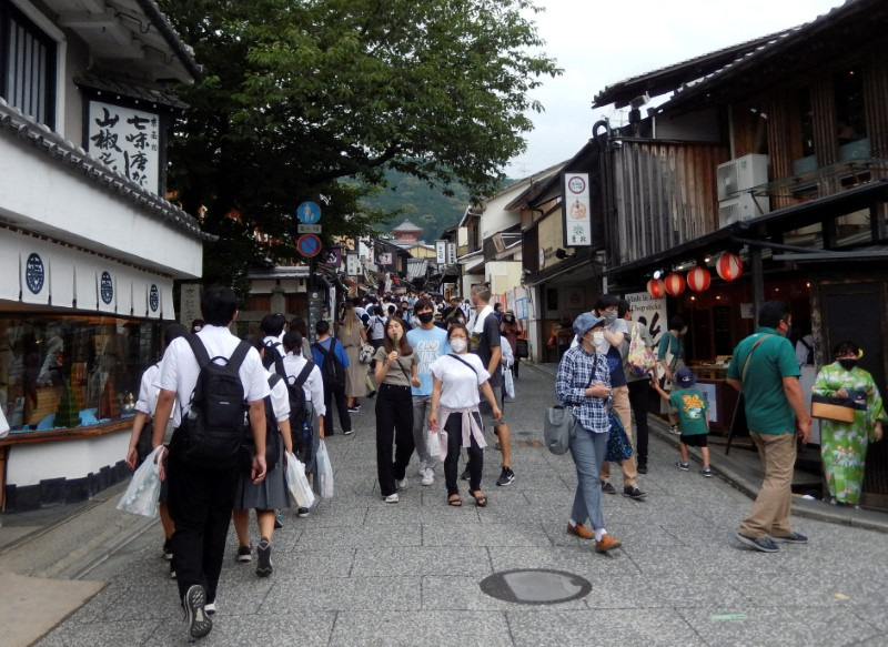 日本是中國遊客外遊的熱門地點。路透社