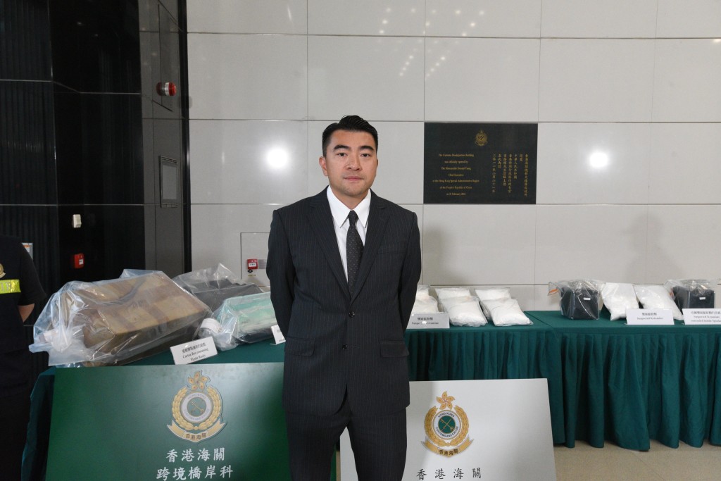 海關毒品調查科毒品調查第三組指揮官劉偉倫。