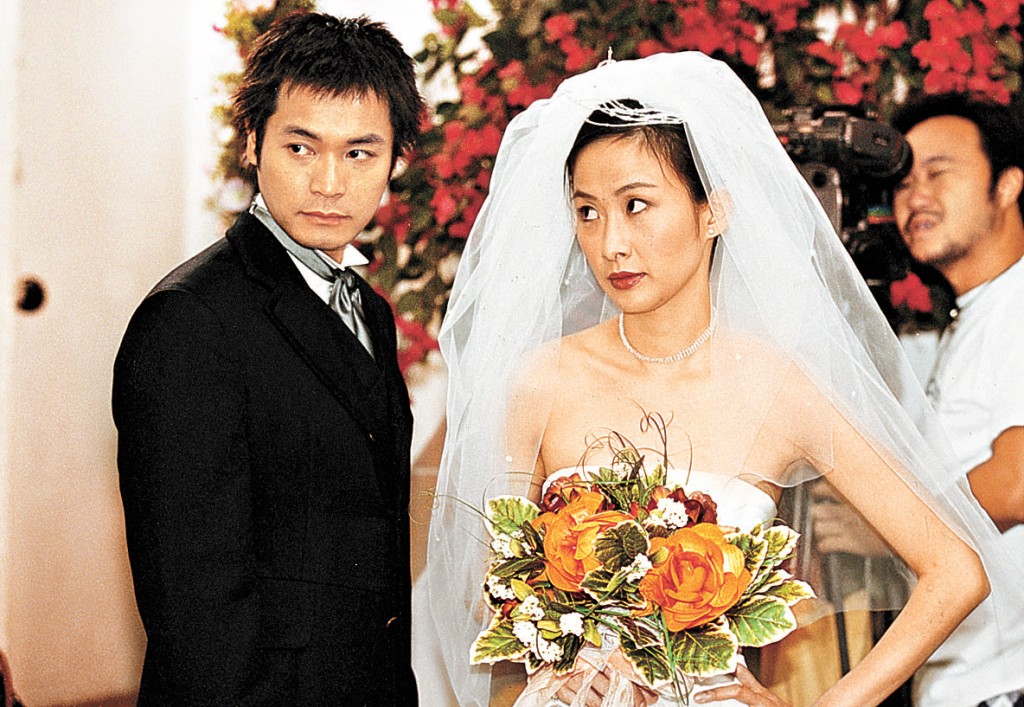 郭晉安2002年拍《情事偵緝檔案》穿上西裝，打扮靚仔。