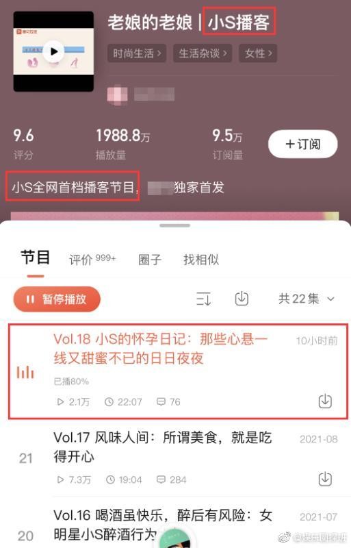 小S被發現日前更新在Podcast節目。