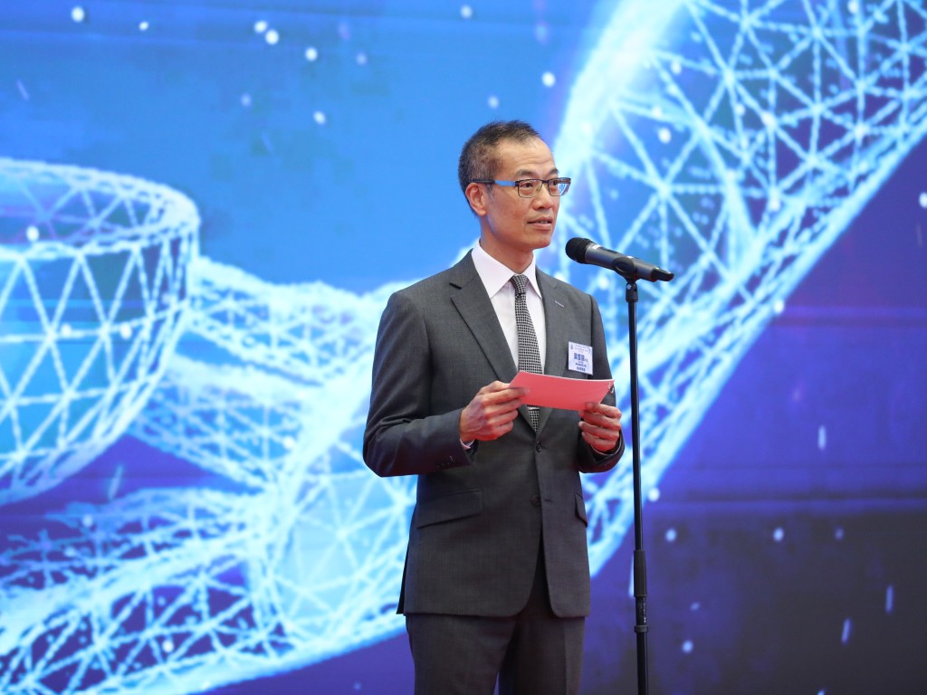 警務處副處長(行動) 葉雲龍致辭。 警務處副處長(行動) 葉雲龍致辭。