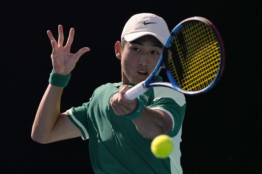 商竣程成首位中國男球手入澳網32強。AP