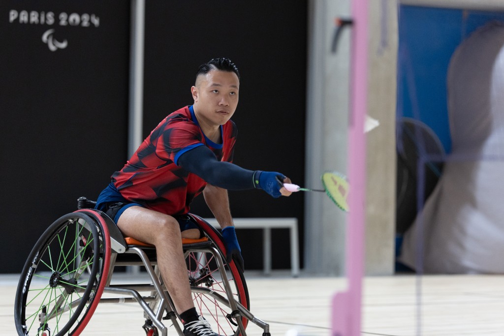 巴黎殘奧，陳浩源周五下午登場。 中國香港殘疾人奧委會圖片