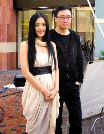 陸川和前女友秦嵐。 陸川和前女友秦嵐。