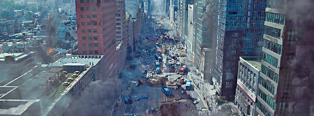 全市地裂
■視覺特效公司Dexter Studios負責後期製作,將首爾變成死城。