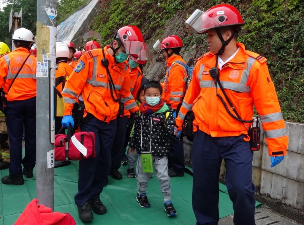 幼童送院治理。林思明攝