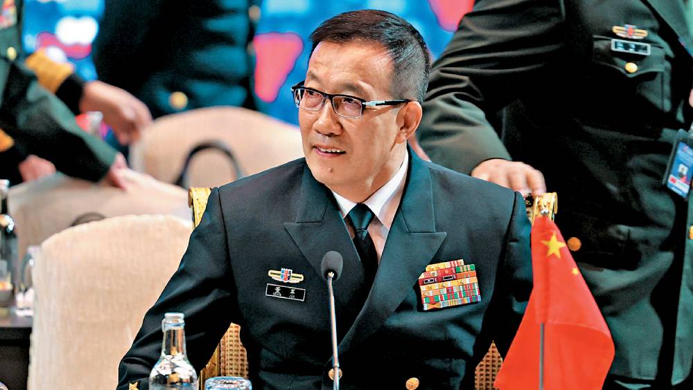 中國國防部部長董軍。 路透社