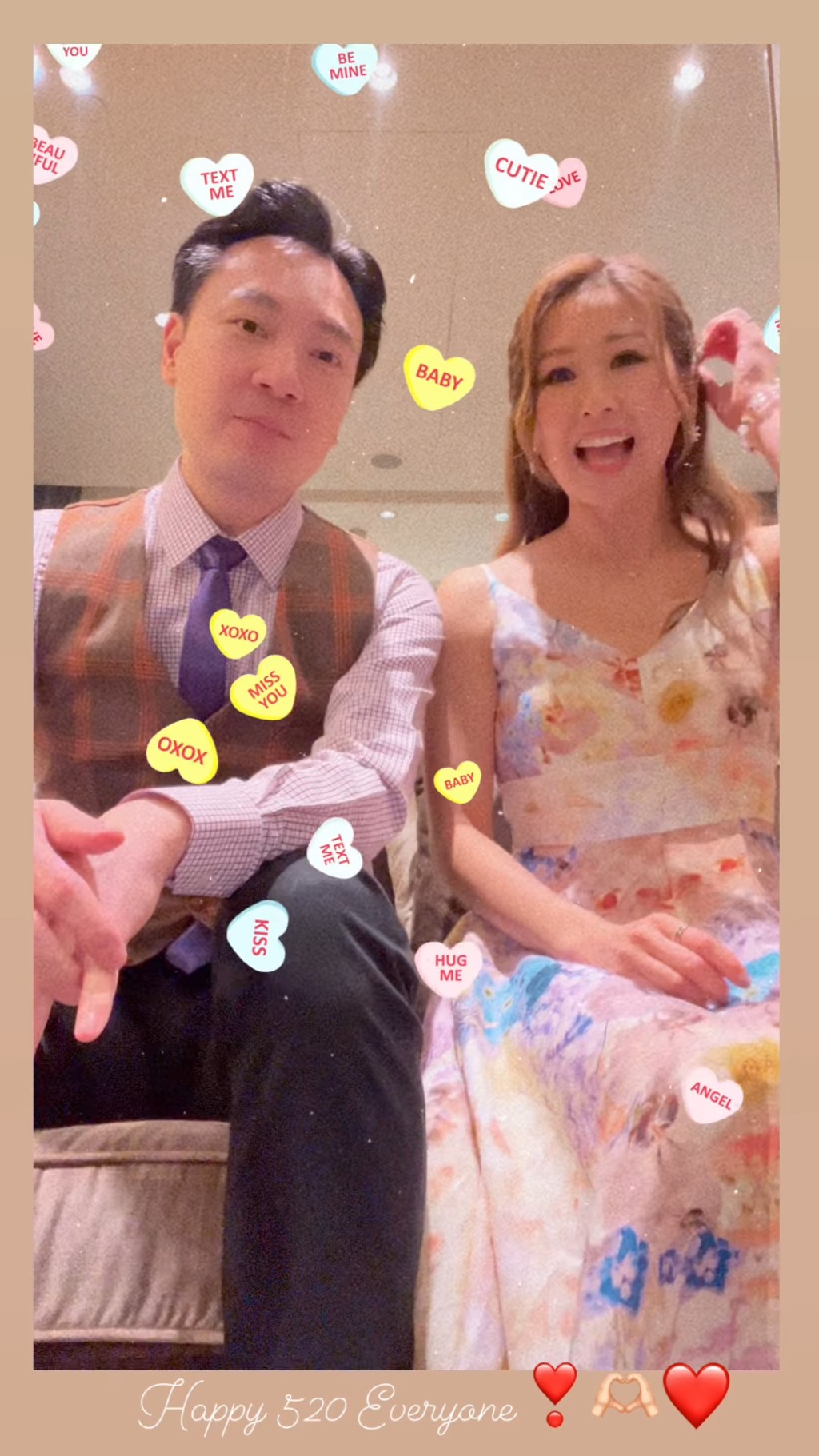 赵希洛昨日（20日）在IG分享一段影片，原来是与她在《爱‧回家之开心速递》剧中的前男友「Ivan」邓永健合体。