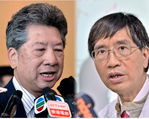 湯家驊,袁國勇。資料圖片