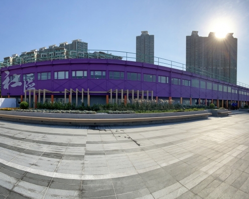 東涌東海濱長廊改善工程第一階段位於東涌社區聯絡中心外。網誌圖片