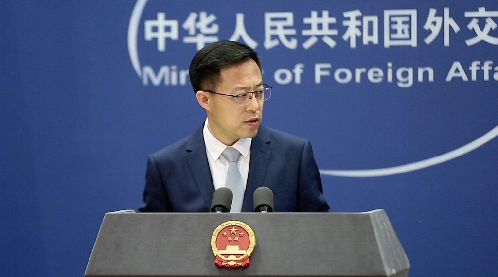 北京外交部發言人趙立堅表示,已經採取必要的反制措施。網上圖片