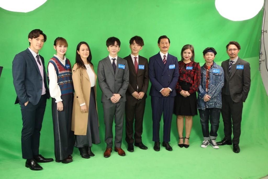 港版《大叔的愛》眾演員今日為劇集拍攝海報。