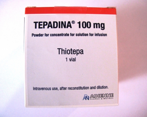 Tepadina 100毫克注射用無菌粉末一個批次(批次編號:1709191/2)需回收。 政府新聞處圖片