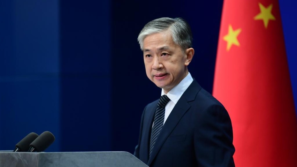 汪文斌指,中國會繼續與俄羅斯進行正常貿易。資料圖片