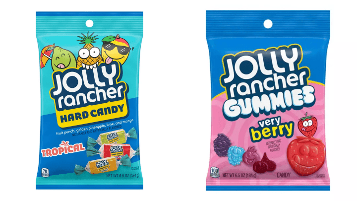 4款Jolly Rancher糖果或含含礦物油，食安中心呼籲市民不要食用。網上圖片