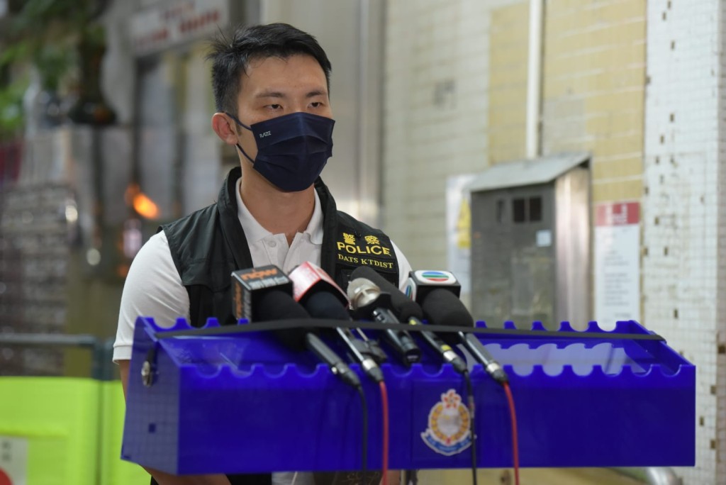 觀塘警區反三合會行動組主管高級督察劉思齊。黃文威攝