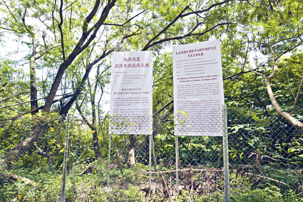 ■元朗流業街住宅地截收16份標書。