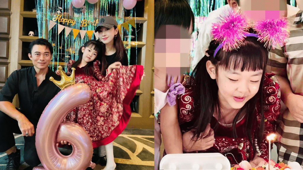 賈曉晨細女6歲生日全家福超溫馨  「小飯團」越大越靚似足爸爸  網民驚訝樊少皇基因強大