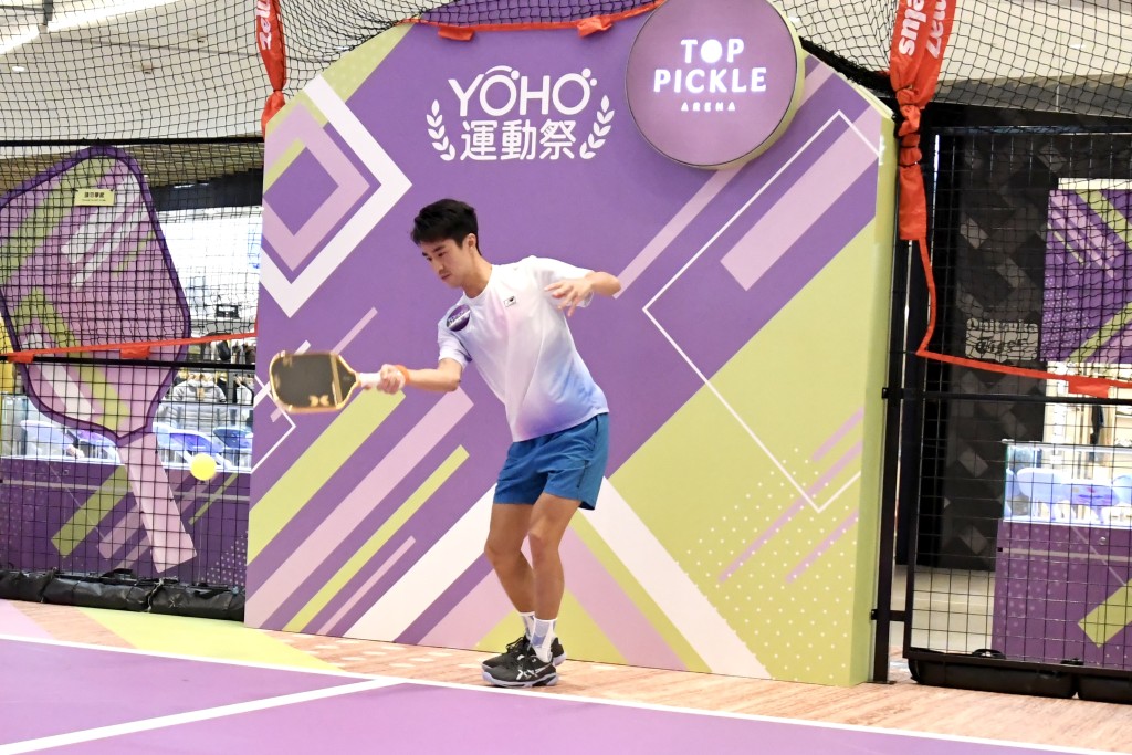 王康杰现时在男子匹克球单打世界排名第18、亚洲排名第一。杨骏尧摄 王康杰现时在男子匹克球单打世界排名第18、亚洲排名第一。杨骏尧摄
