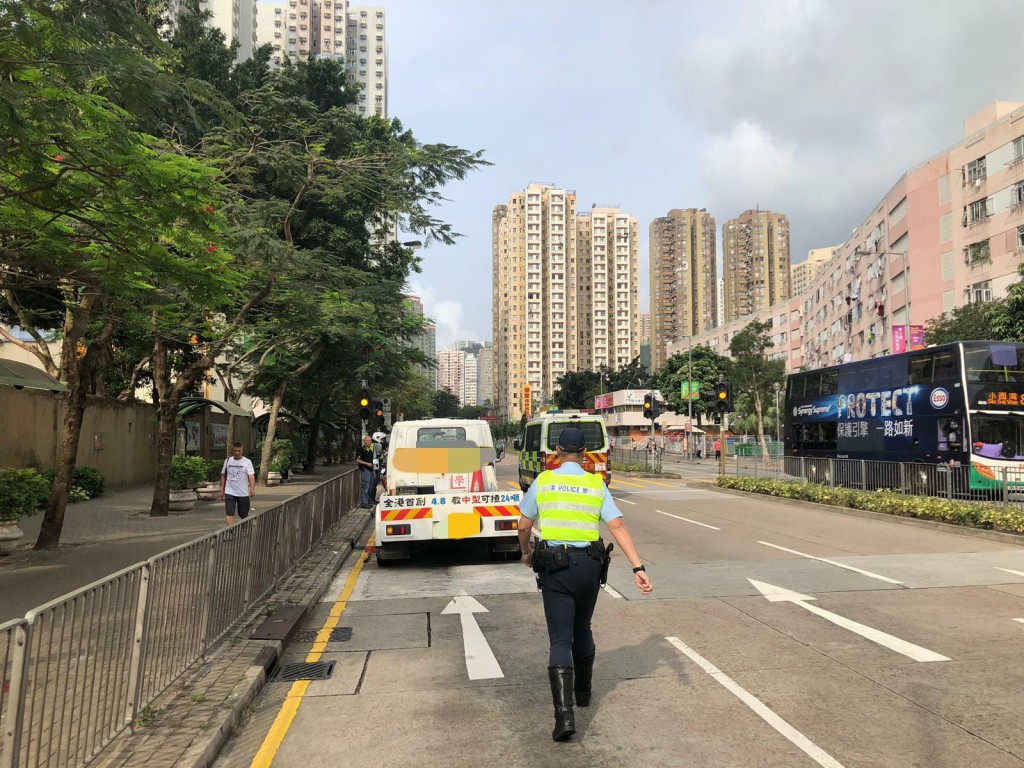 行動相關圖片。警方圖片