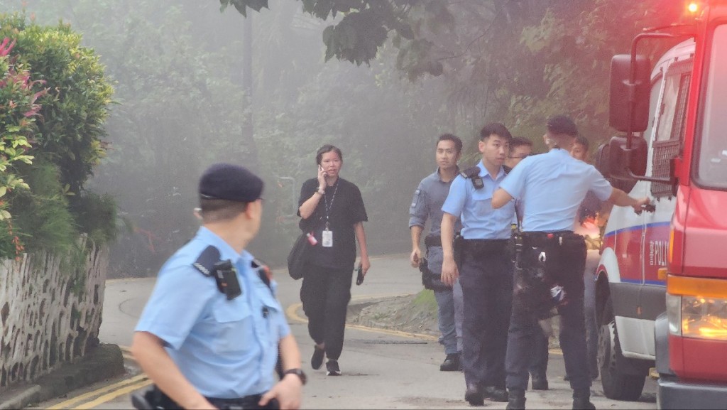 警方封鎖現場。黃文威攝 警方封鎖現場。黃文威攝