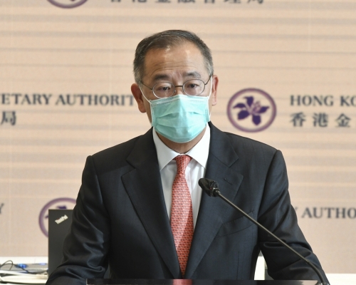 香港金融管理局總裁余偉文。資料圖片