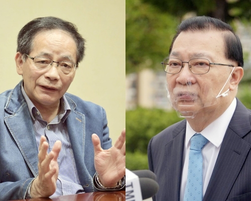 葉國謙(左)及譚耀宗(右)。資料圖片