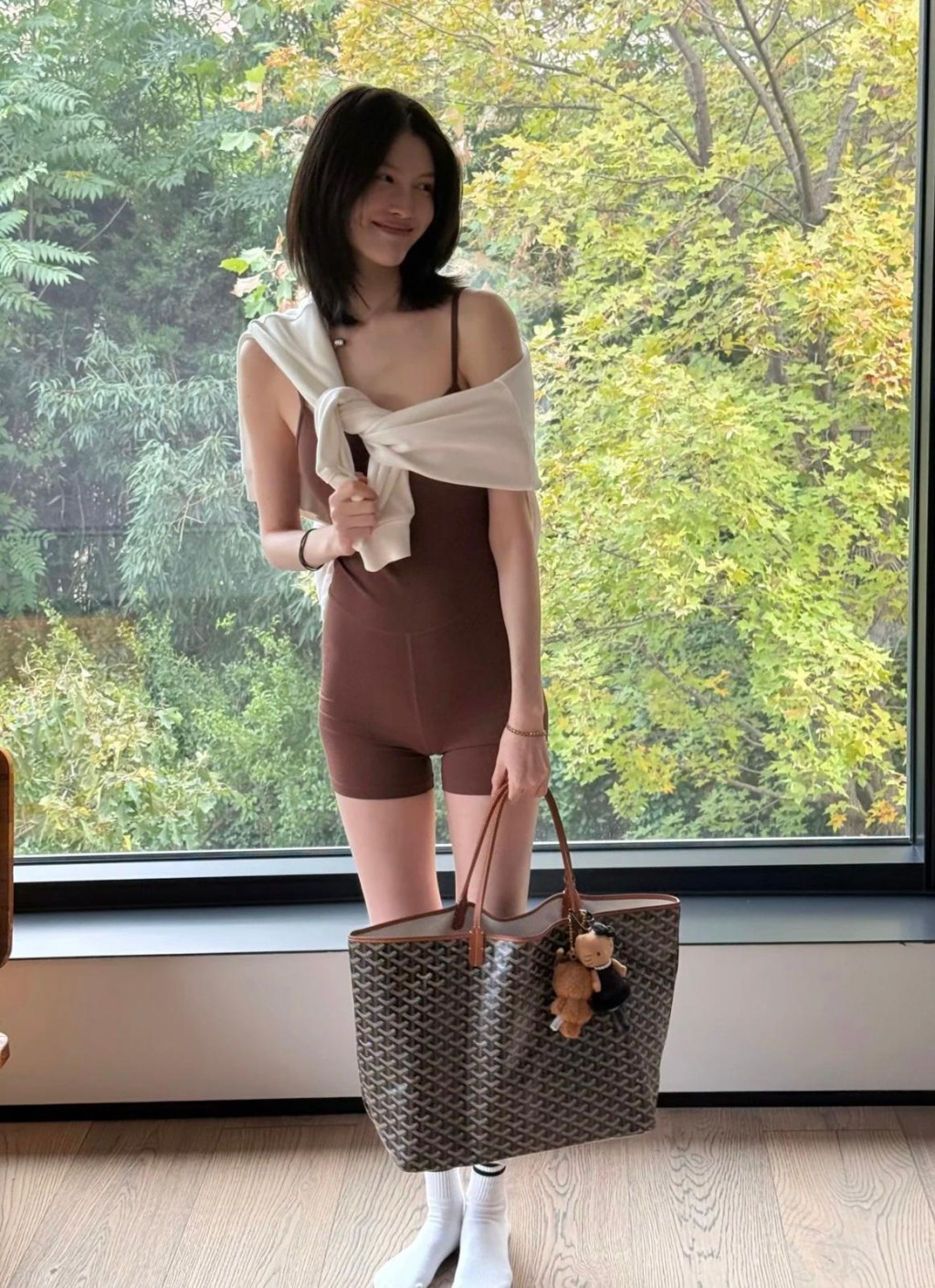 上個才剛剛生完BB的何穗，已經成功極速瘦身。