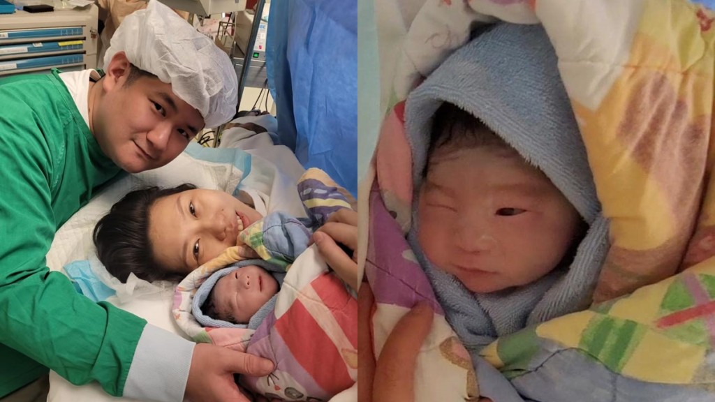 林琳今日誕34周半兒。林琳FB圖片