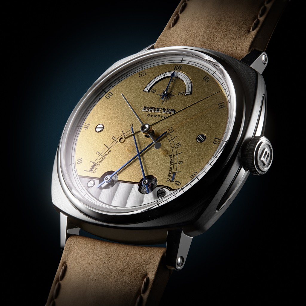 Breva Segreto di Lario Meridian Gold，錶殼：41mm鈦金屬/ 機芯：45N09E手上鏈/ 售價：46,000瑞郎。