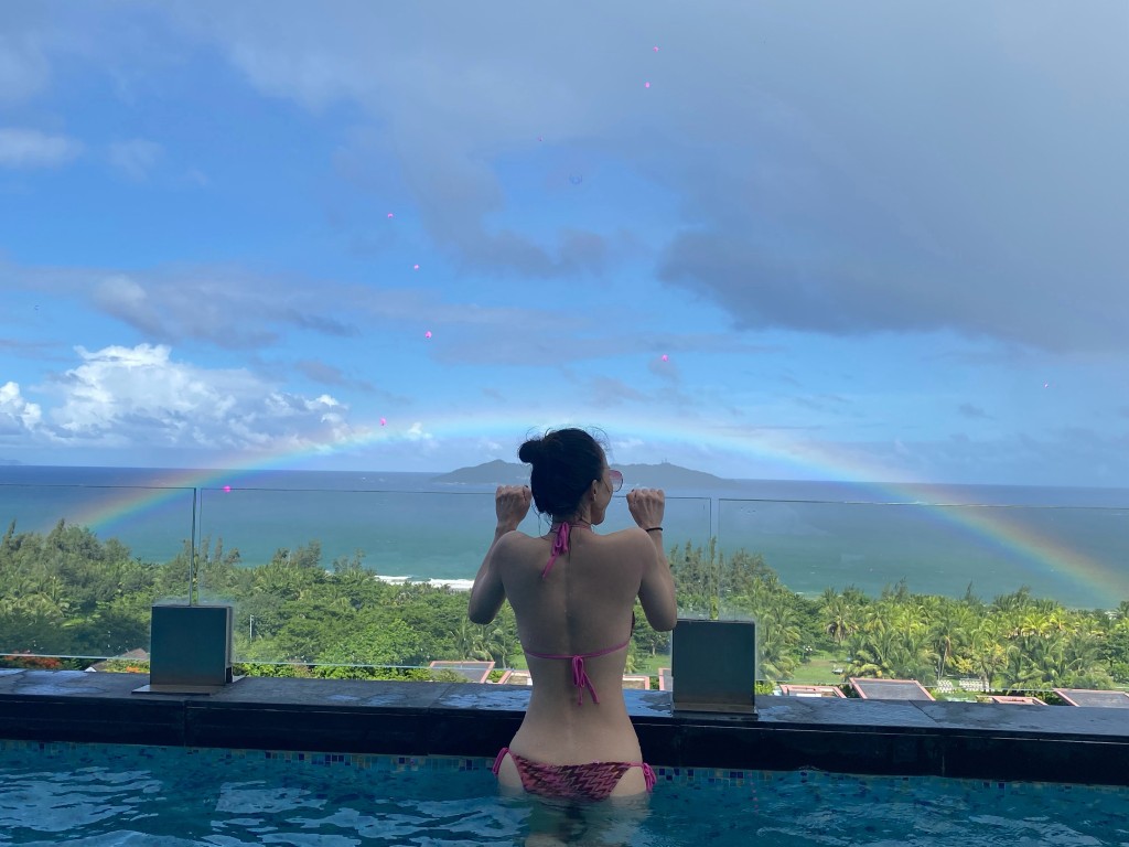 仲睇到彩虹,真係幸運。