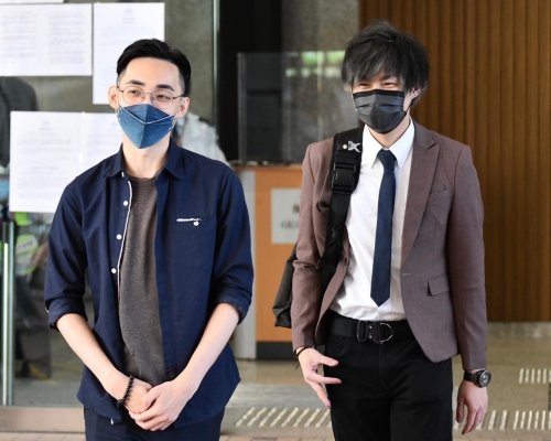 被告王鴻軒（左）及沈灝(右)。