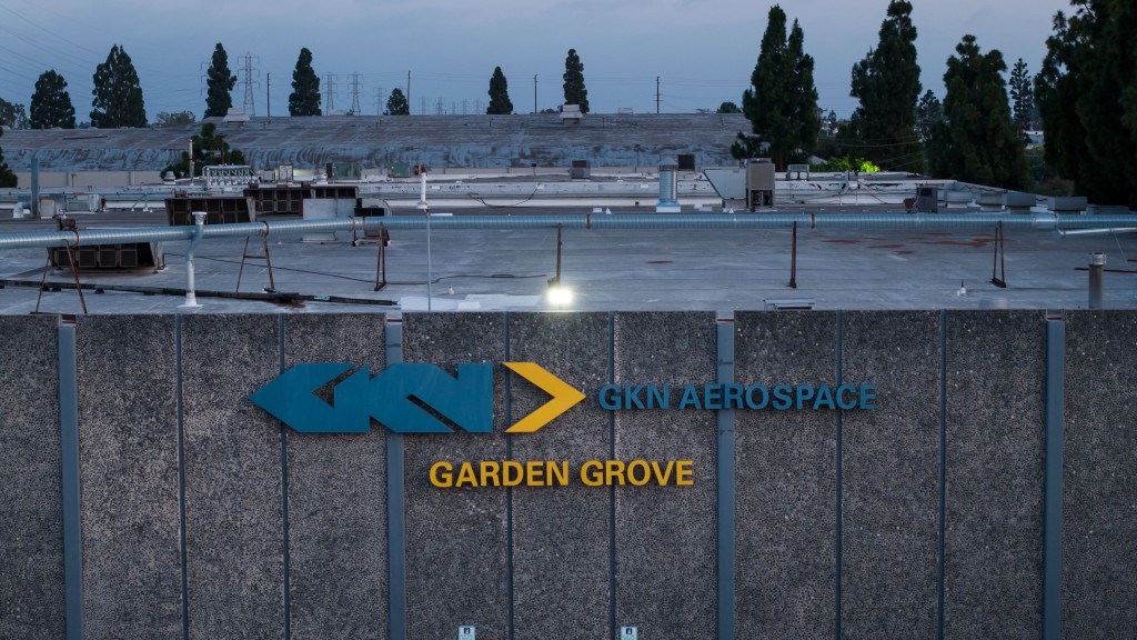 GKN 航太公司位於加登格羅夫（Garden Grove）的設施。 美聯社