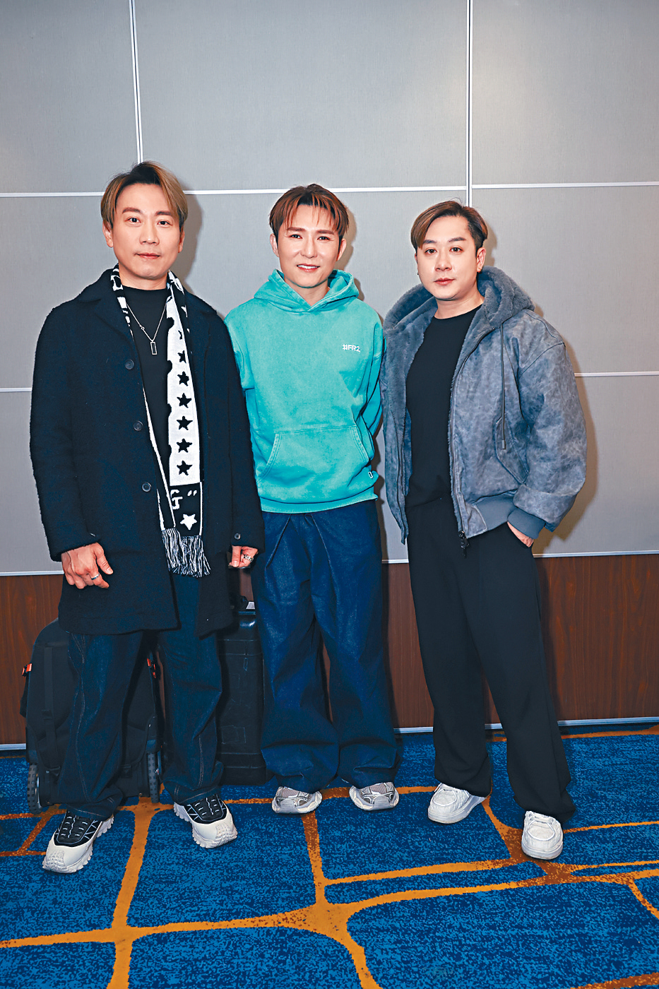 劉威煌（中）、涂家堯（右）、顏米羔為慈善音樂會宣傳。