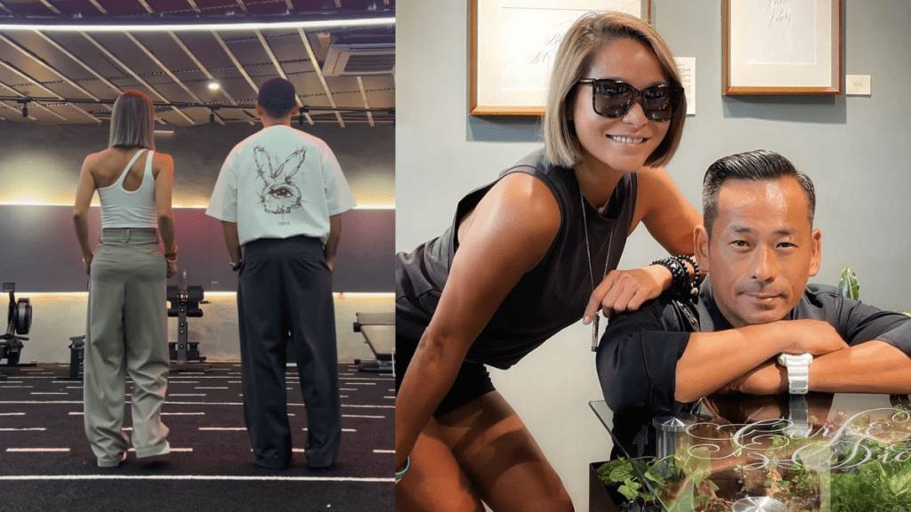 「洗米嫂」陳慧玲露肩會神秘猛男！同框扭動身軀騷默契  男方「星級」身份曝光