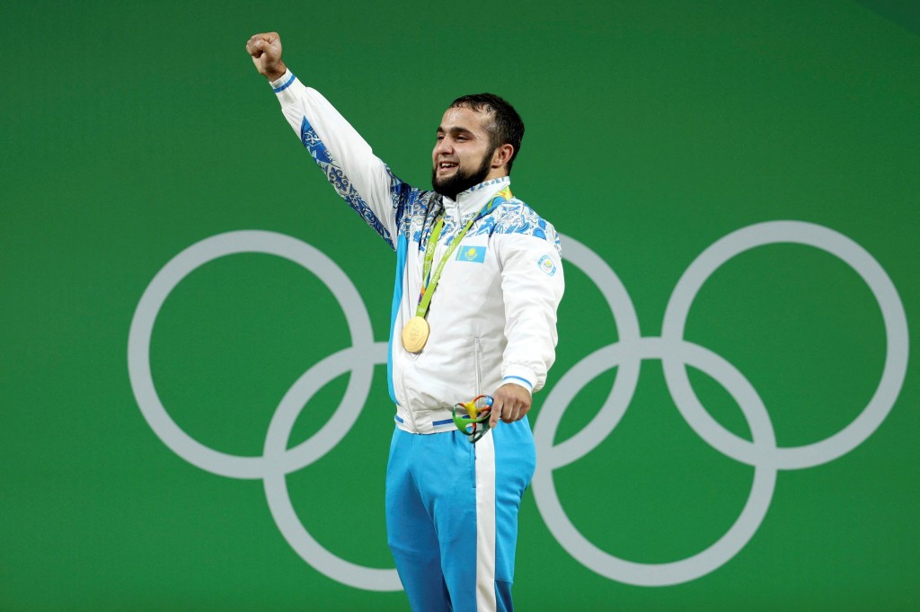 哈薩克選手拉希姆夫金牌被褫奪。Reuters