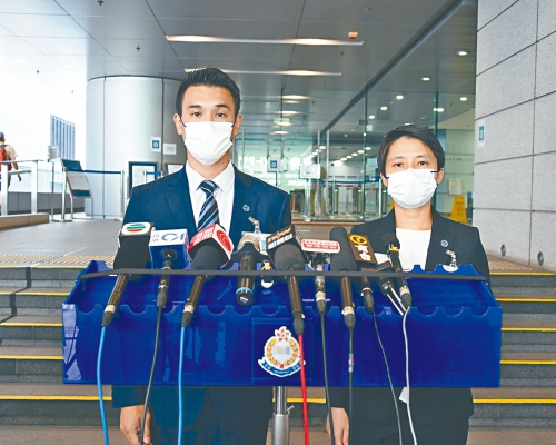 警方昨日交代案情。