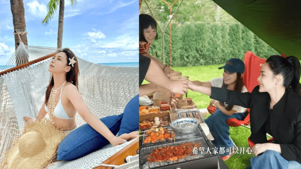 阿嬌鍾欣潼豪宅花園大到似「戶外森林」  搭帳幕露營一望無際超誇張  回復纖瘦靚樣狀態佳