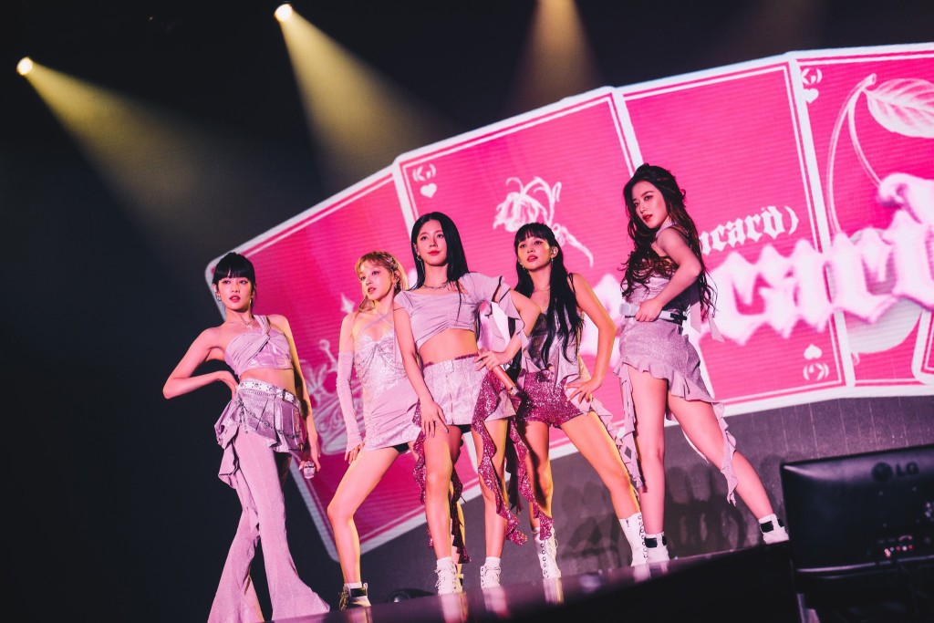 韓國女團(G)I-DLE今年7月來港舉行演唱會，座無虛席。  ​