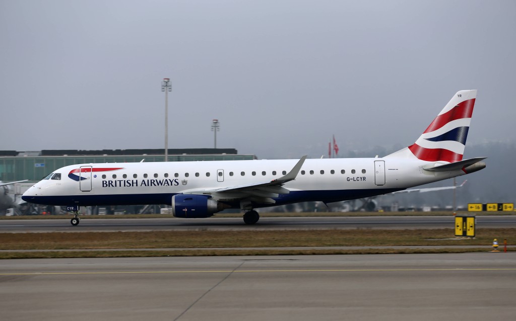 航班使用巴西航空工業Embraer ERJ-190型飛機。路透社資料圖片