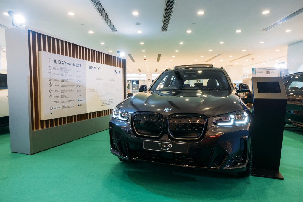 寶馬3月排名第二位，旗下iX3電動車大批到港交付，成為熱賣車型。