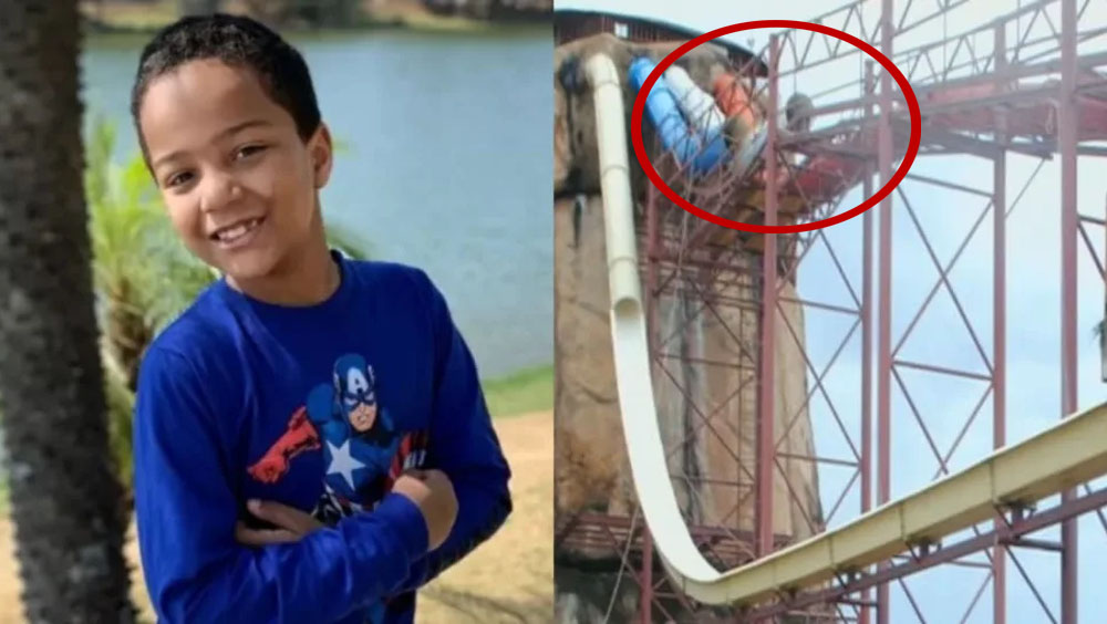 巴西8歲童沒發現滑水道維修，15米急墮地面慘死。