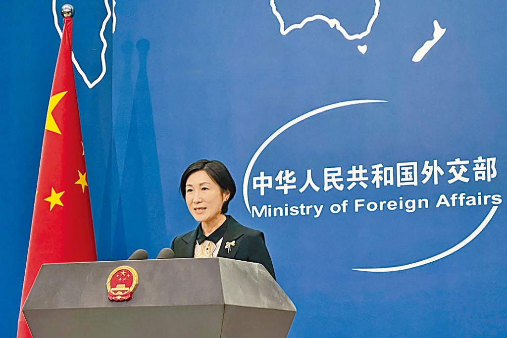 外交部新任發言人毛寧昨天亮相。